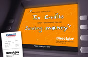 Directgov: ATM advertising for financial advice portal
